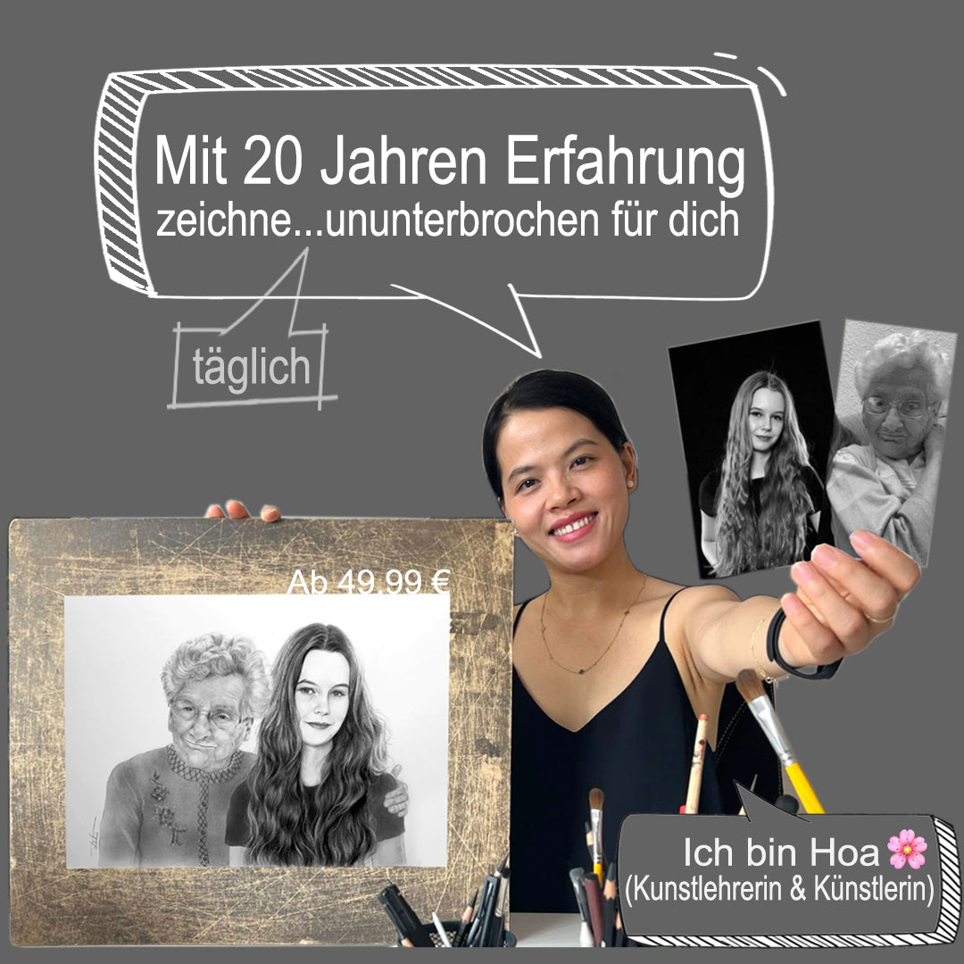 Hoa Tran Sketchus Portrait Zeichnen Lassen