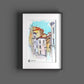 Dessinez des images de paysage Peignez la nature avec de l'huile, un crayon, un crayon de couleur - laissez l'image être dessinée