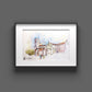 Dessinez des images de paysage Peignez la nature avec de l'huile, un crayon, un crayon de couleur - laissez l'image être dessinée